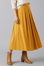 Rok Dames Maxi Hoge Taille Geplooid – Casual Chic | Miss Madera - Miss Madera MIS-UYYRSR