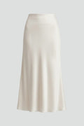 Rok Dames Midi Hoge Taille Gedrapeerd Satijn – Feest | Miss Madera - Miss Madera MIS-HPNCU9