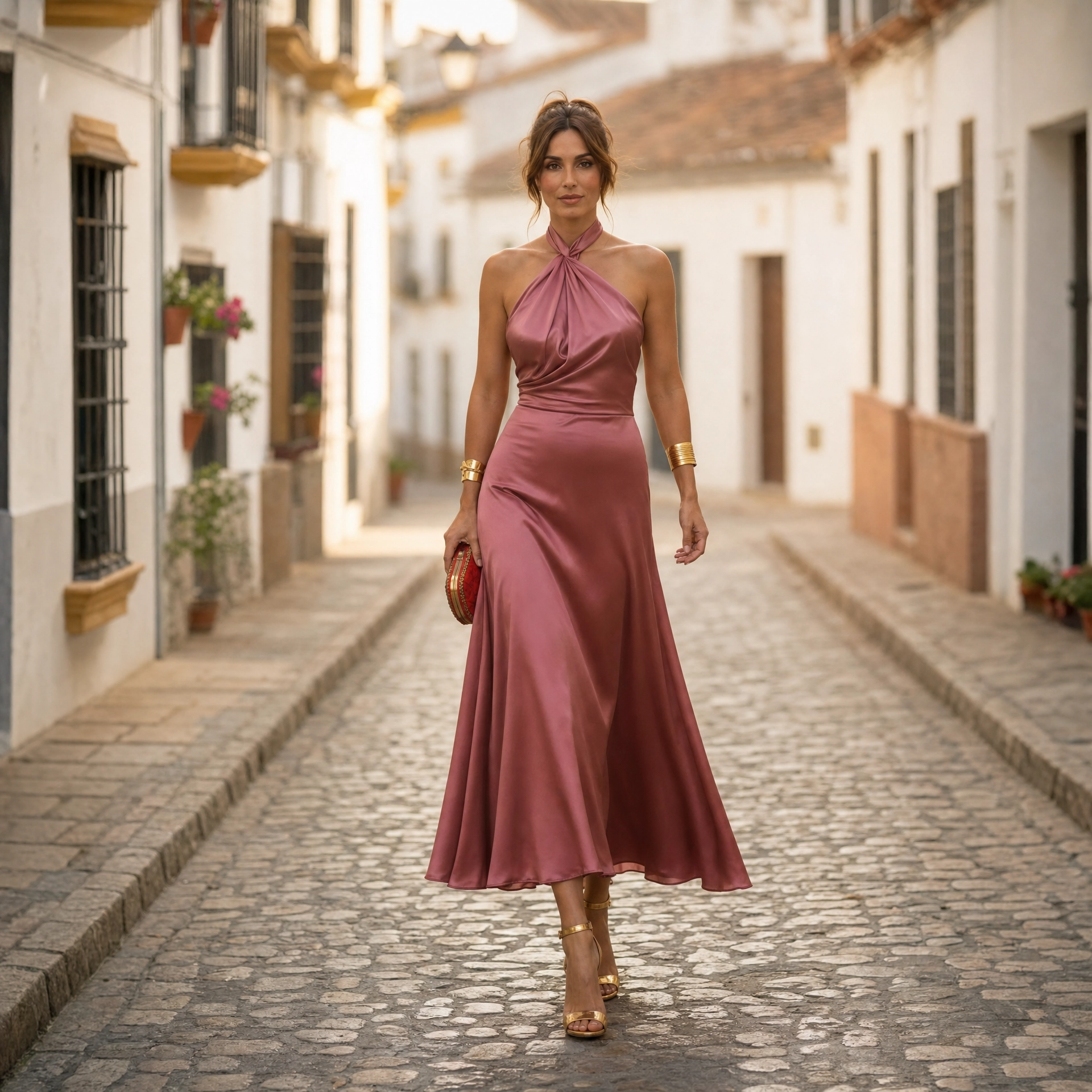 Miss | Jurk Dames Midi Elegant - Polyester