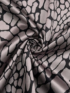 Satijnen Blouse Dames | Abstract Print Soepel Vallend - Miss Madera