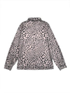 Satijnen Blouse Dames | Abstract Print Soepel Vallend - Miss Madera
