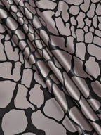 Satijnen Blouse Dames | Abstract Print Soepel Vallend - Miss Madera