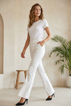 Slim Fit Pantalon met Hoge Taille - Miss Madera
