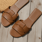 Slippers Dames Platte Zool | Casual - Kunstleer - Miss Madera