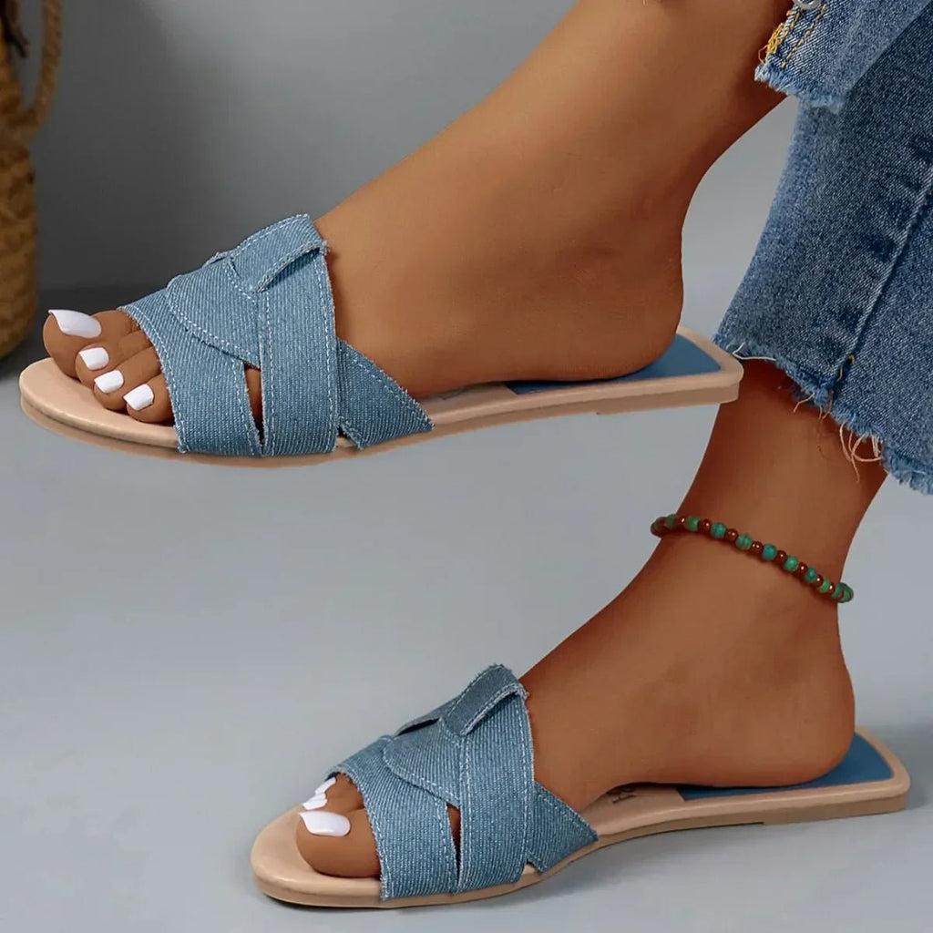 Slippers Dames Platte Zool | Casual - Kunstleer - Miss Madera