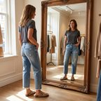 Miss | Jeans Dames Short Straight - Denim