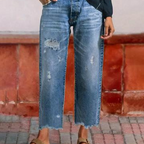 Miss | Jeans Dames Short Straight - Denim