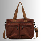 Schoudertas Dames Laptopvak 13 Inch met Verstelbare Riem - Bruin