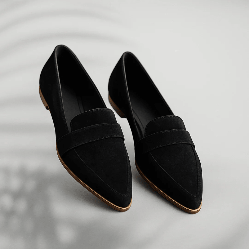 Suède Enkellaarsjes Dames | Puntige Neus Sleehak Casual - Miss Madera