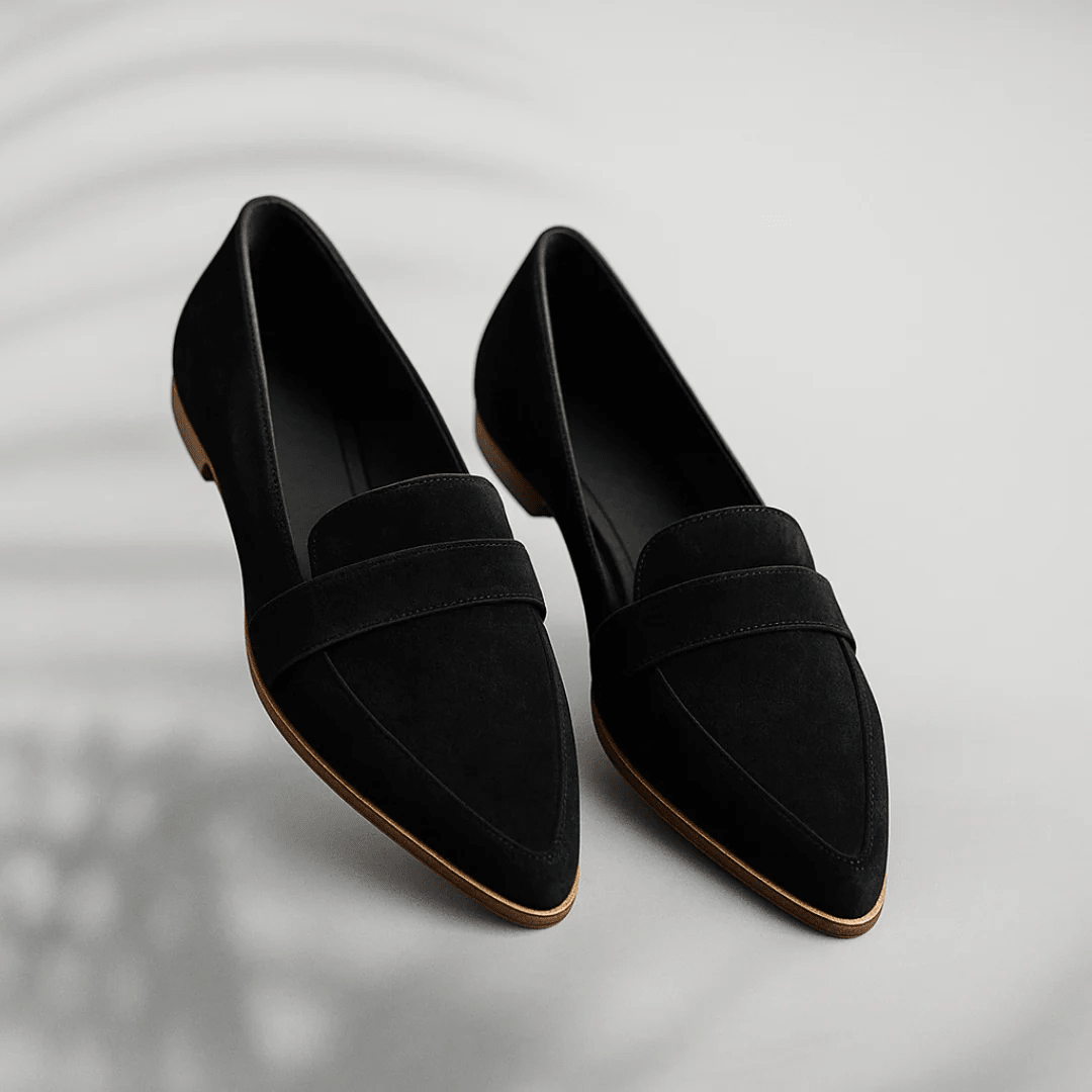 Suède Enkellaarsjes Dames | Puntige Neus Sleehak Casual - Miss Madera