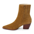 Suède Enkellaarzen Dames – Western Look met Blokhak - Miss Madera