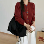 Miss | Vest Dames Relaxed Ronde Hals Multicolor Knopen