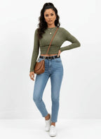 Top vrouwen katoenblend casual outings - Miss Madera
