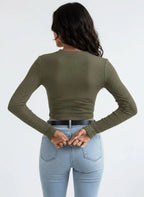 Top vrouwen katoenblend casual outings - Miss Madera