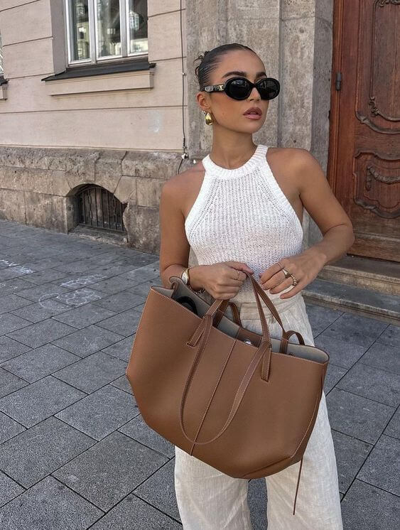 Tote Bag Dames Vintage | Shopper Modern Design - Miss Madera