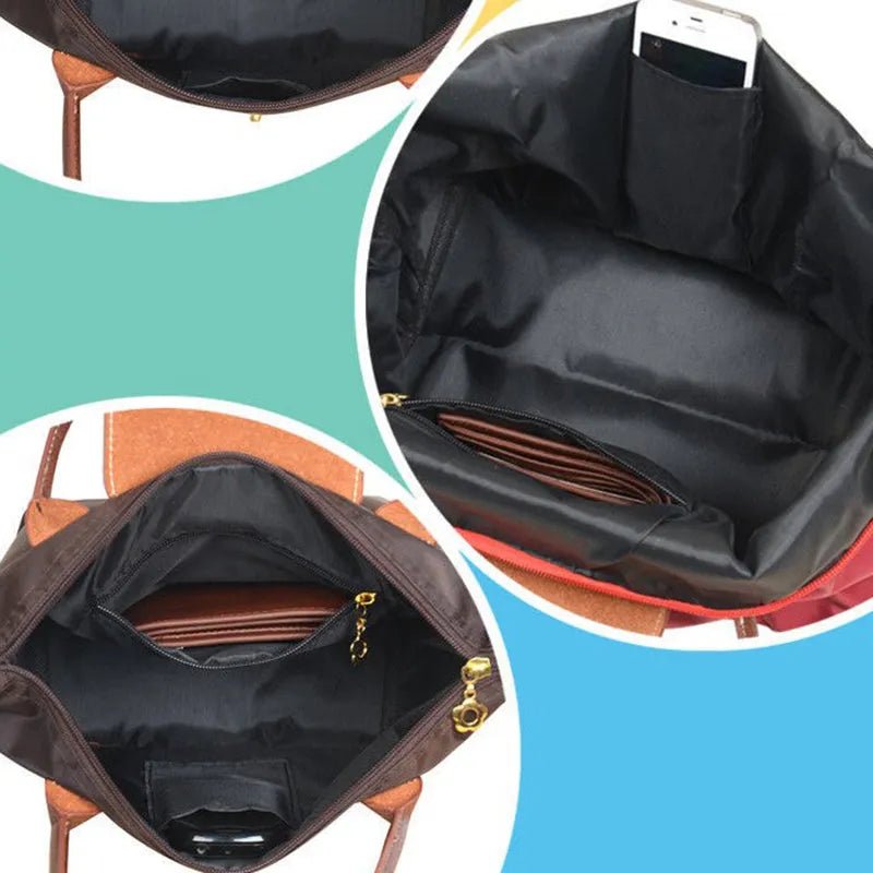 Tote Bag vrouwen Nylon met leer - Miss Madera