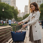 Tote Bag vrouwen Nylon met leer - Miss Madera