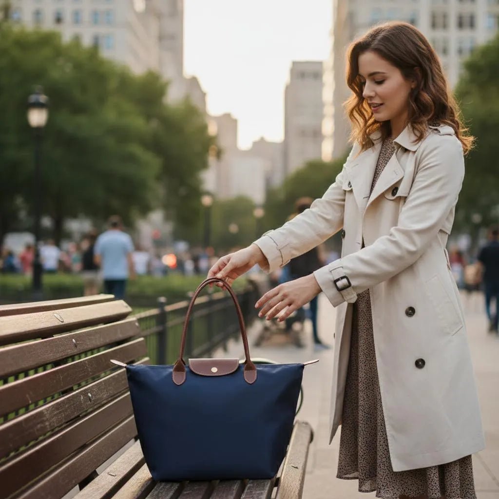 Tote Bag vrouwen Nylon met leer - Miss Madera