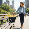 Tote Bag vrouwen Nylon met leer - Miss Madera