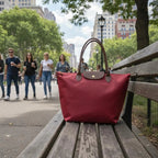 Tote Bag vrouwen Nylon met leer - Miss Madera