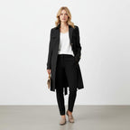 Trenchcoat Dames | A - lijn Pofschouders Katoenmix - Miss Madera