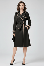 Trenchcoat Dames Getextureerd Ceintuur – Dagelijks | Miss Madera - Miss Madera MIS-BHCKGW
