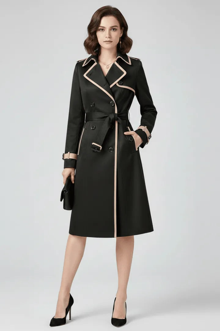 Trenchcoat Dames Getextureerd Ceintuur – Dagelijks | Miss Madera - Miss Madera MIS-BHCKGW