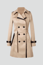 Trenchcoat Dames Getextureerd Ceintuur – Dagelijks | Miss Madera - Miss Madera MIS-4XHD86