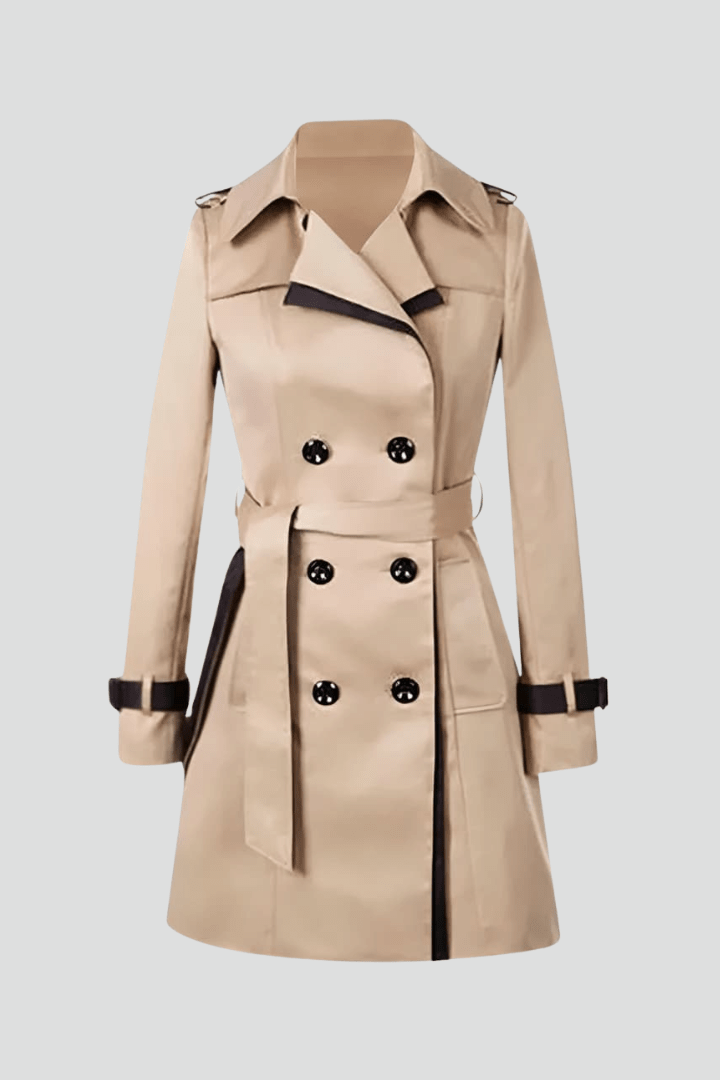 Trenchcoat Dames Getextureerd Ceintuur – Dagelijks | Miss Madera - Miss Madera MIS-4XHD86