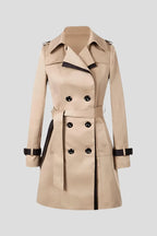 Trenchcoat Dames Getextureerd Ceintuur – Dagelijks | Miss Madera - Miss Madera MIS-4XHD86