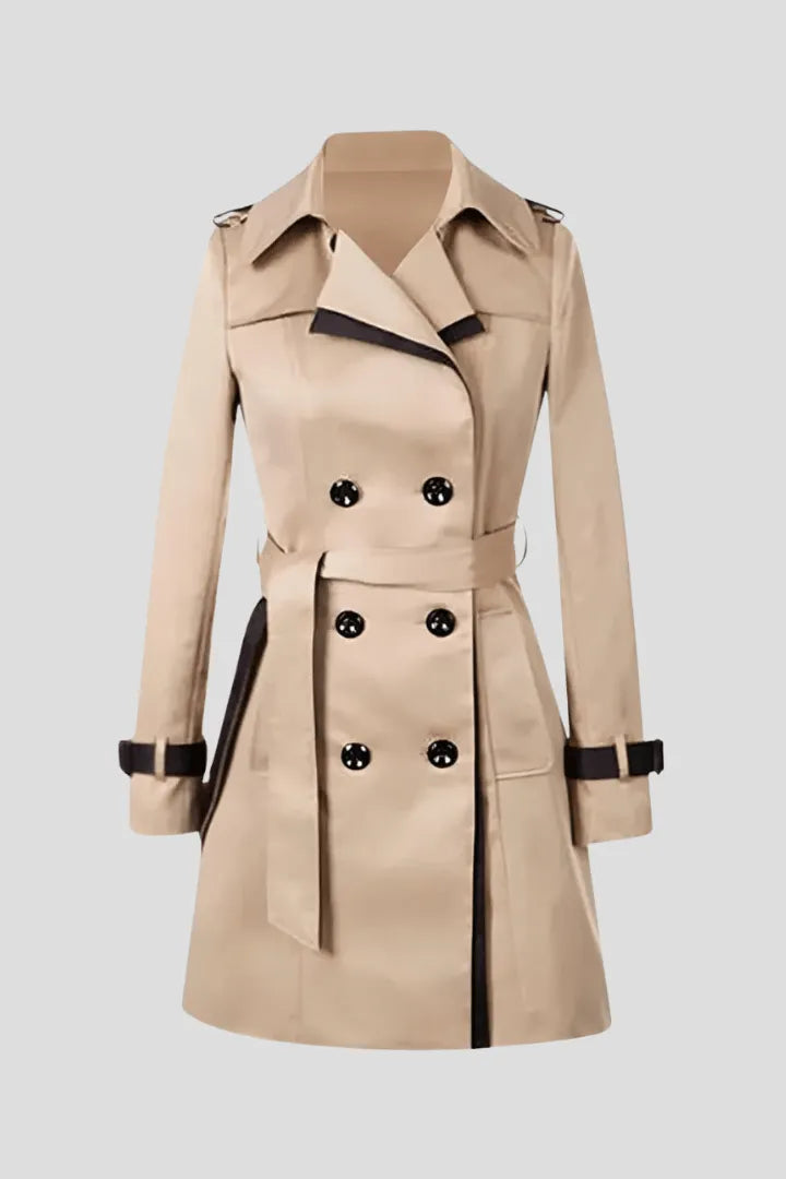 Trenchcoat Dames Getextureerd Ceintuur – Dagelijks | Miss Madera - Miss Madera MIS-4XHD86