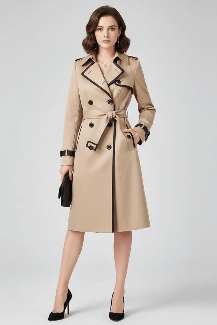 Trenchcoat Dames Getextureerd Ceintuur – Dagelijks | Miss Madera - Miss Madera MIS-4XHD86