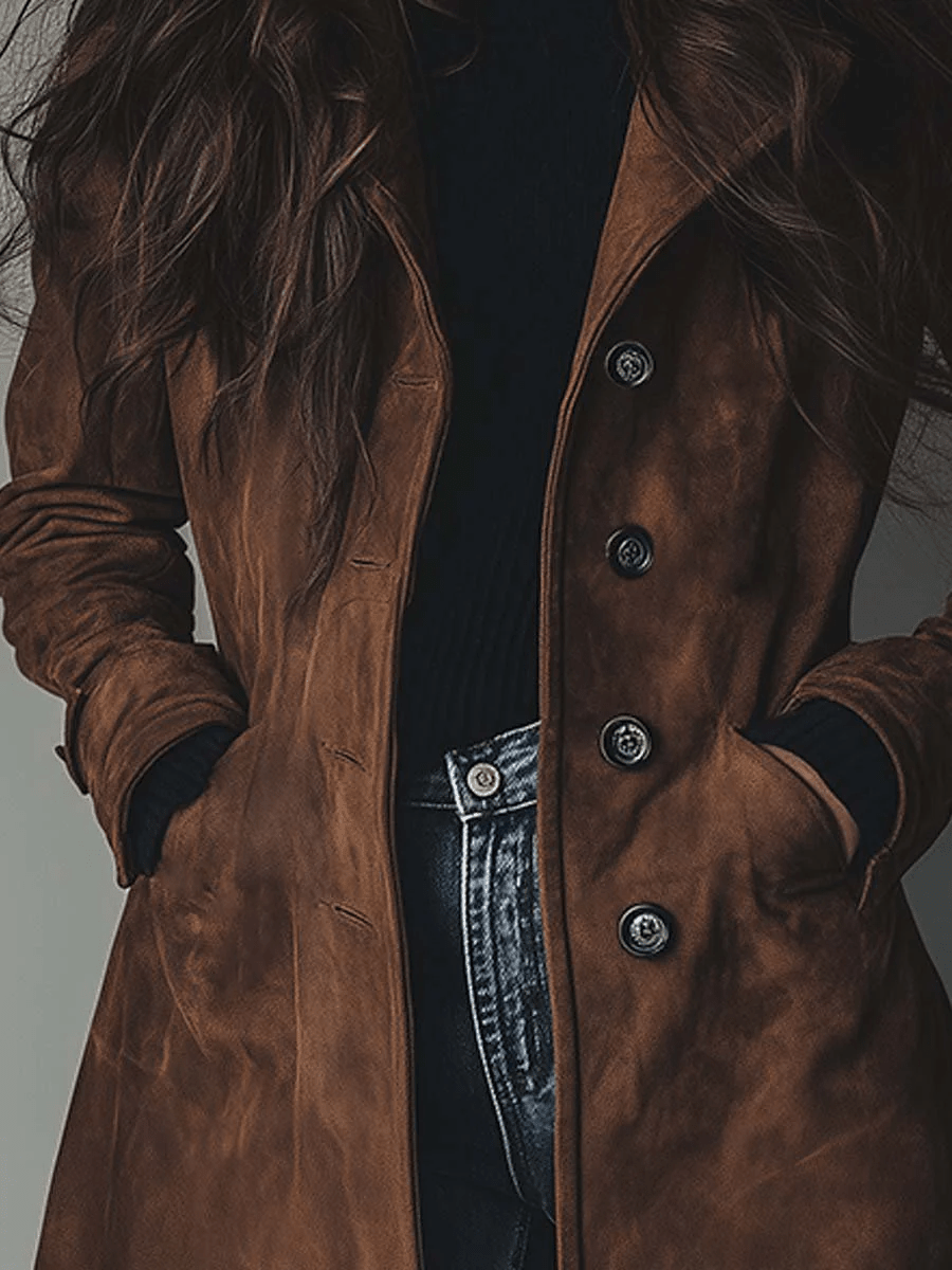 Trenchcoat Dames Klassiek Vintage Stijl – Dagelijks | Miss Madera - Miss Madera MIS-W5JB34