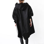 Trenchcoat Dames Oversized Capuchon Lang – Regen | Miss Madera - Miss Madera MIS-C9Z84U