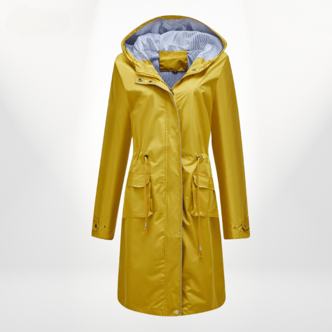 Trenchcoat Dames Oversized Denim Dubbelrijig – Najaar | Miss Madera - Miss Madera MIS-E6093K