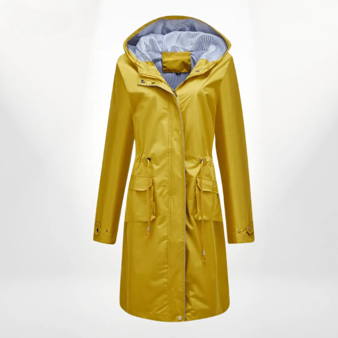 Trenchcoat Dames Oversized Denim Dubbelrijig – Najaar | Miss Madera - Miss Madera MIS-E6093K