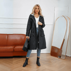 Trenchcoat Dames Oversized Denim Dubbelrijig – Najaar | Miss Madera - Miss Madera MIS-6NEWRC
