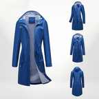 Trenchcoat Dames Oversized Denim Dubbelrijig – Najaar | Miss Madera - Miss Madera MIS-CPN4OG
