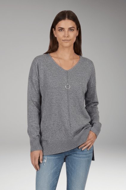 Trui Dames V-Hals Chevron Relaxed Fit Gebreid – Herfst | Miss Madera - Miss Madera MIS-98PB7T