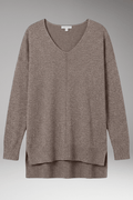 Trui Dames V-Hals Chevron Relaxed Fit Gebreid – Herfst | Miss Madera - Miss Madera MIS-NZ8SIK