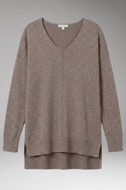 Trui Dames V-Hals Chevron Relaxed Fit Gebreid – Herfst | Miss Madera - Miss Madera MIS-NZ8SIK