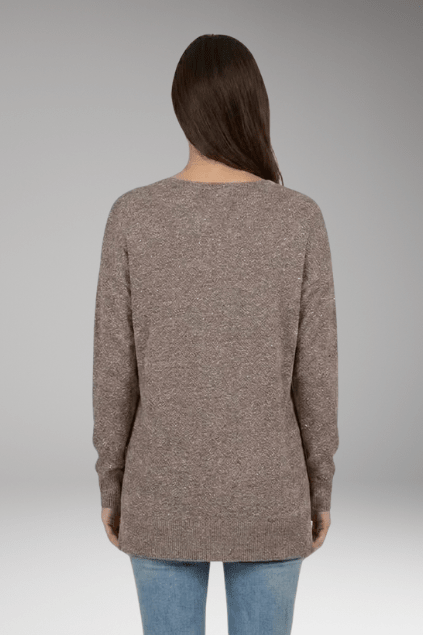Trui Dames V-Hals Chevron Relaxed Fit Gebreid – Herfst | Miss Madera - Miss Madera MIS-NZ8SIK