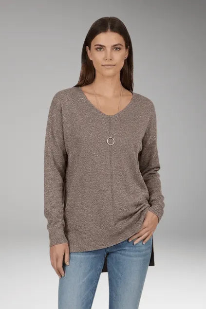 Trui Dames V-Hals Chevron Relaxed Fit Gebreid – Herfst | Miss Madera - Miss Madera MIS-NZ8SIK