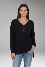 Trui Dames V-Hals Chevron Relaxed Fit Gebreid – Herfst | Miss Madera - Miss Madera MIS-04Q2EI