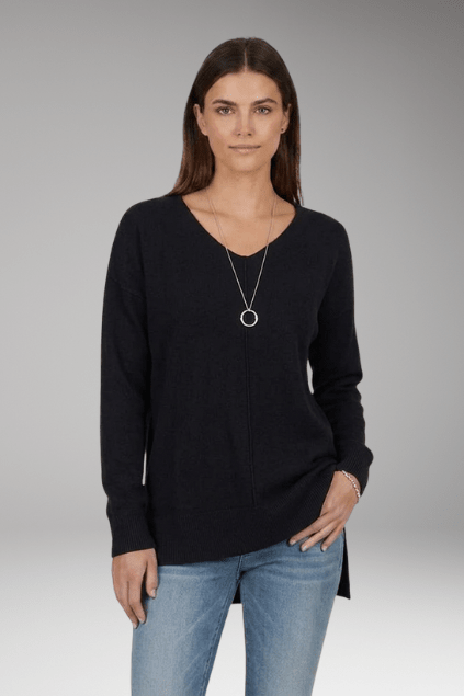 Trui Dames V-Hals Chevron Relaxed Fit Gebreid – Herfst | Miss Madera - Miss Madera MIS-04Q2EI