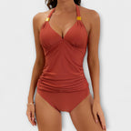 Twee - Delig Badpak Dames Halterneck | Elegant - Miss Madera