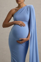 Jurk Dames Zwangerschap Maxi Cape Mouw - Polyester