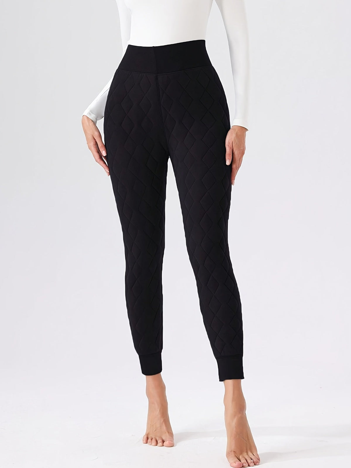 Miss | Broek Dames Gevoerd Nauwsluitend Gewatteerd Winterwarm - Wol