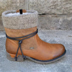 Miss | Enkellaarzen Dames Vetersluiting Vintage Hak
