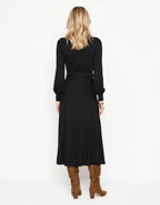 Viscose Jurk Dames | Bisschopsmouwen Getailleerd - Miss Madera